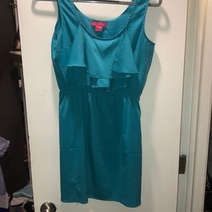 Teal dress, size small.